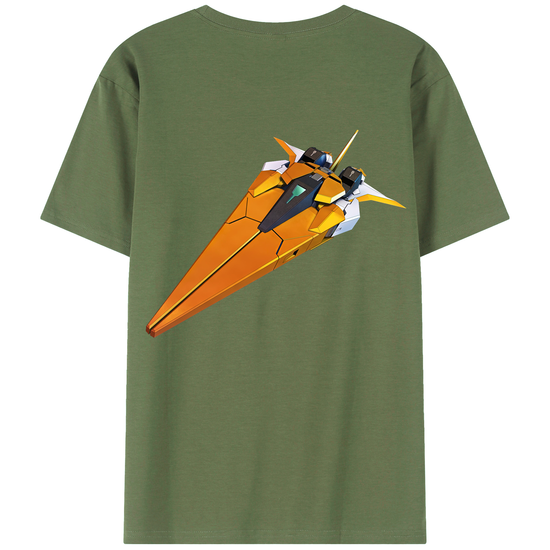 （画像用） 機動戦士ガンダム Mobile Suit Gundam 綿100％ メンズ半袖Tシャツ（バックプリント） 通気性